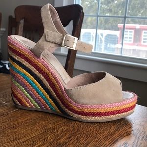Colorful summer wedges